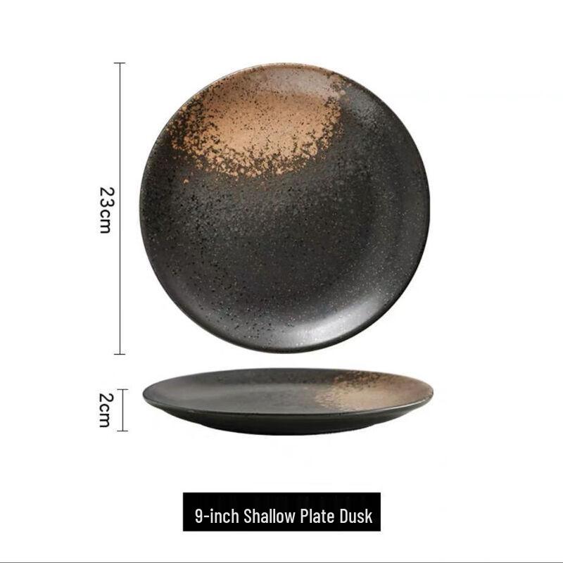 ZISIZ 9-Inch Ceramic Dinner Plate