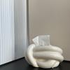 Tissue Box Cover Ceramic Convenient Home Decor Facial Paper Holder for Vanity Dresser