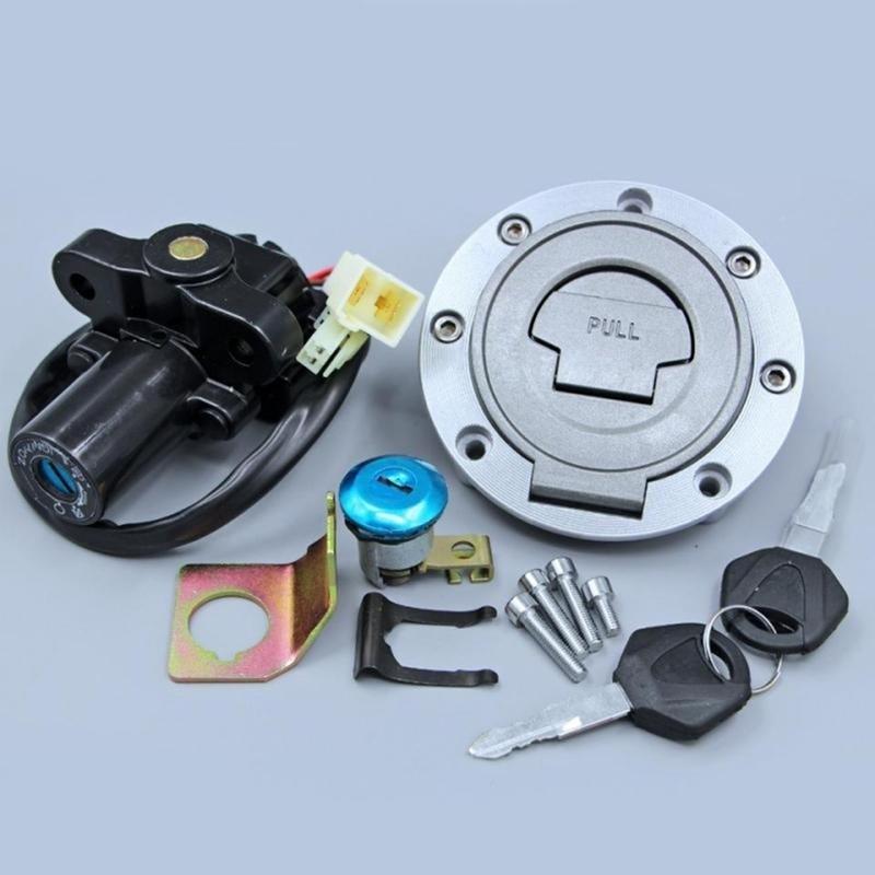 Ignition Switch Gas Cap Seat Lock Key Set for YZF R1 02-03 07-22 R6 2004 2006-2022 FJR1300 2001-2022 FZ6