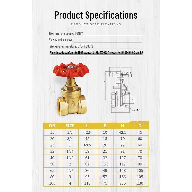 AMICO Brass Manual Stop Valve