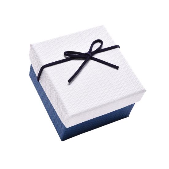 Rectangle Gift Box with Ribbon Bow Cushion Valentine's Day Bridesmaid Wedding Birthday Present Wrapping Box with Lid Portable Jewelry Packaging Box