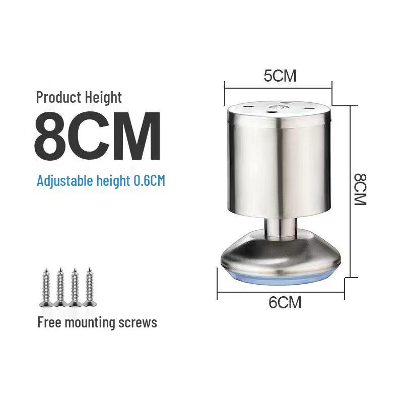 Adjustable Stainless Steel Furniture Legs for Tables, Cabinets, and Sofas