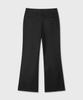 Beleun Textured Flare Fine Cotton Pants (Black)