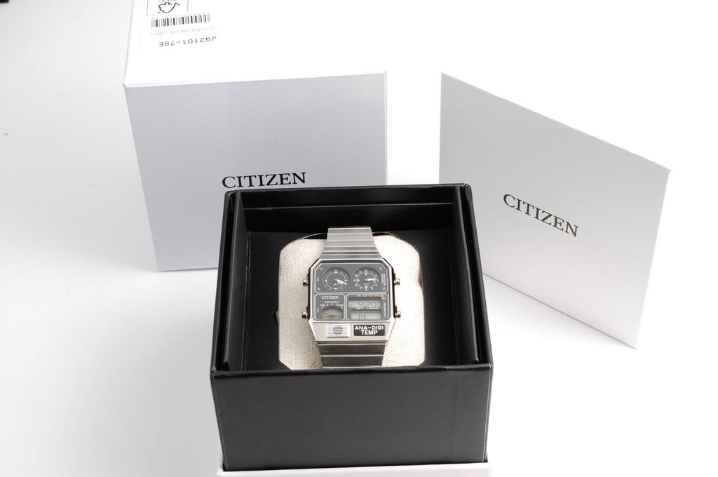 CITIZEN ANA-DIGI TEMP JG2101-78E Analog Digital Vintage Watch NEW
