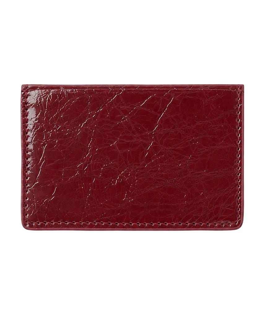 Tooamo Vintage Fold Card Holder Wine [Cowhide]