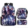 Printed Avengers The Backpack Set Oxford Fabric Pencil Case Essentials School