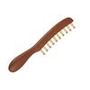 Head Meridians Massage Comb Copper Wood Meridians Comb Needling Guasha Scalp Relax Tools Long Hair Head Therapy Meridian Comb