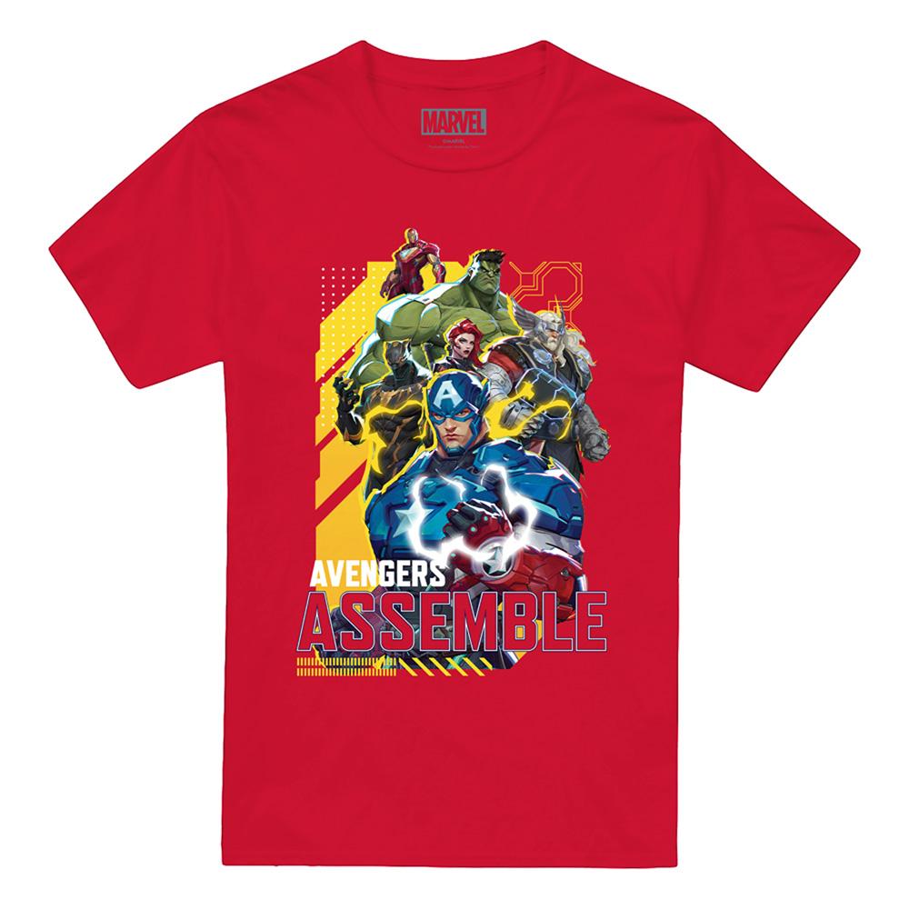 Marvel Rivals Unisex Adult Assemble Avengers T-Shirt