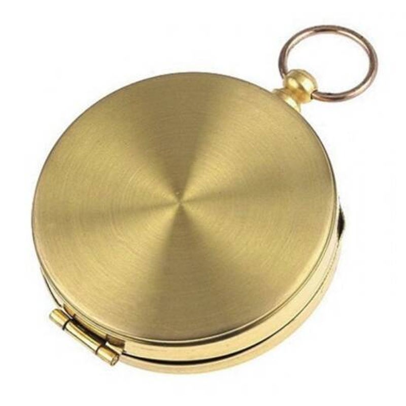 Compasses Deluxe Outdoor Compass Keychain For Hiking Camping Gold