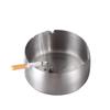 Customized Windproof Stainless Steel Ashtray with Engraved Silk Flower for Bars, Cafes, and Living Rooms