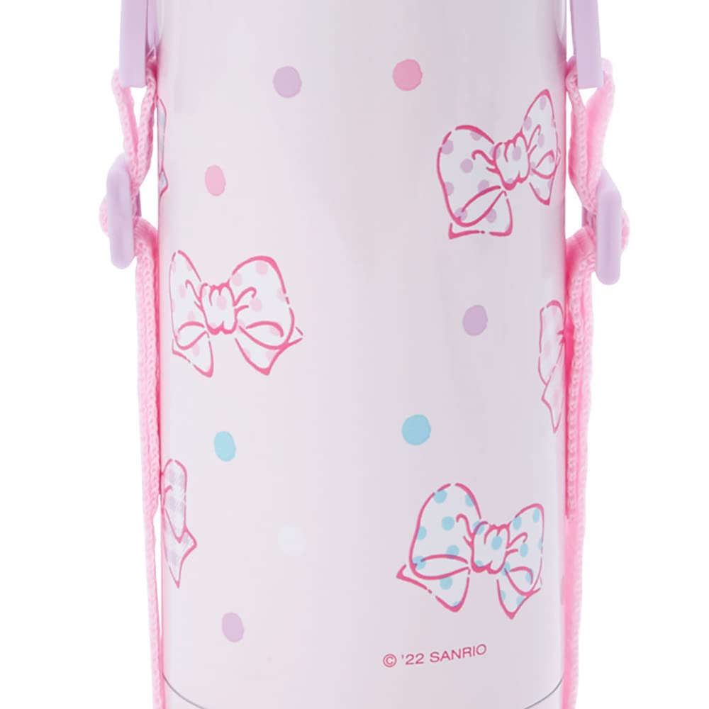 Sanrio 380ml Stainless Steel Water Hello Kitty with Name 744531 Kids' 2-Way Bottle, Design, Insulated/Cold, Sticker,