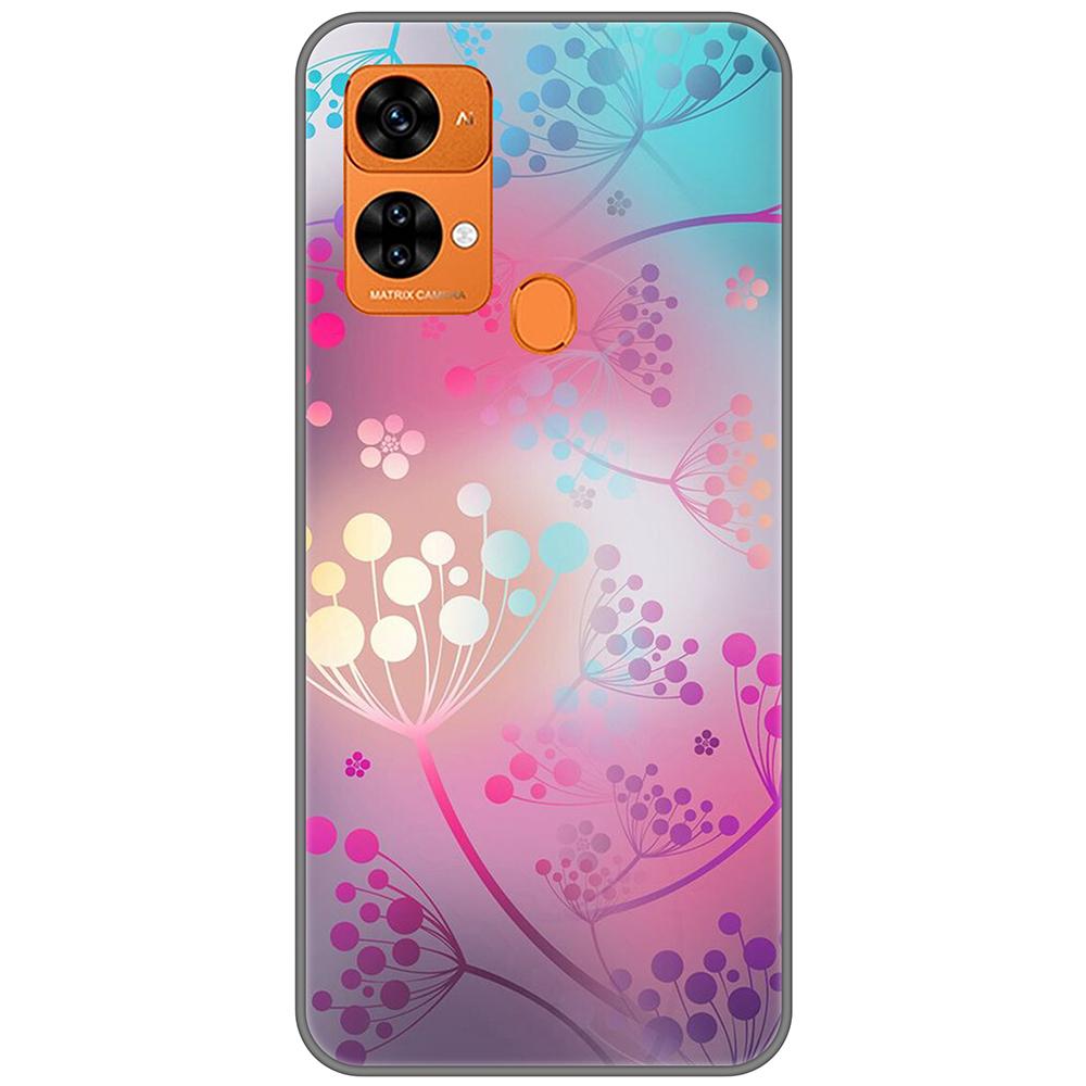 for Oukitel C33 Black Case 6.8inch Soft Tpu Cute Cartoon Back Cover on OukitelC33 Full protection bumper Anti-fall shockproof