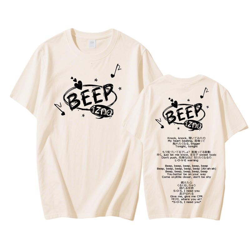 Izna - BEEP 2025 NEW T-shirt  100%Cotton Hip Hop Tshirts Male Printing Punk T Shirt Gothic Streetwear High Quality Tops