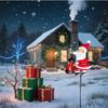 1pcs Christmas Solar Kettle Lights Garden Lawn Decorative Santa Claus Kettle Ground Lamp Solar LED Night Lights Outdoor Decor