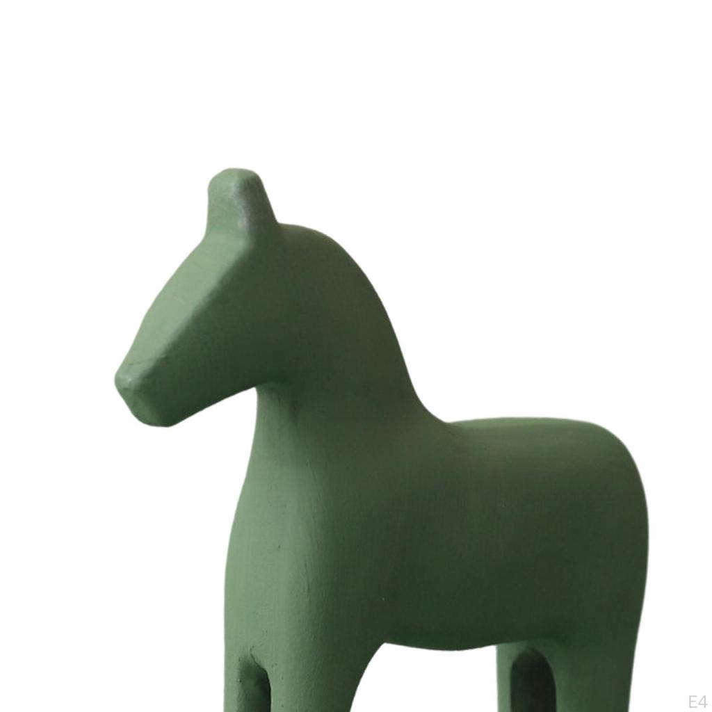 Horse ,Trojan Statue Figurine, Furnishings ,Animal Ornament Home Decor for Office Porch Bedroom