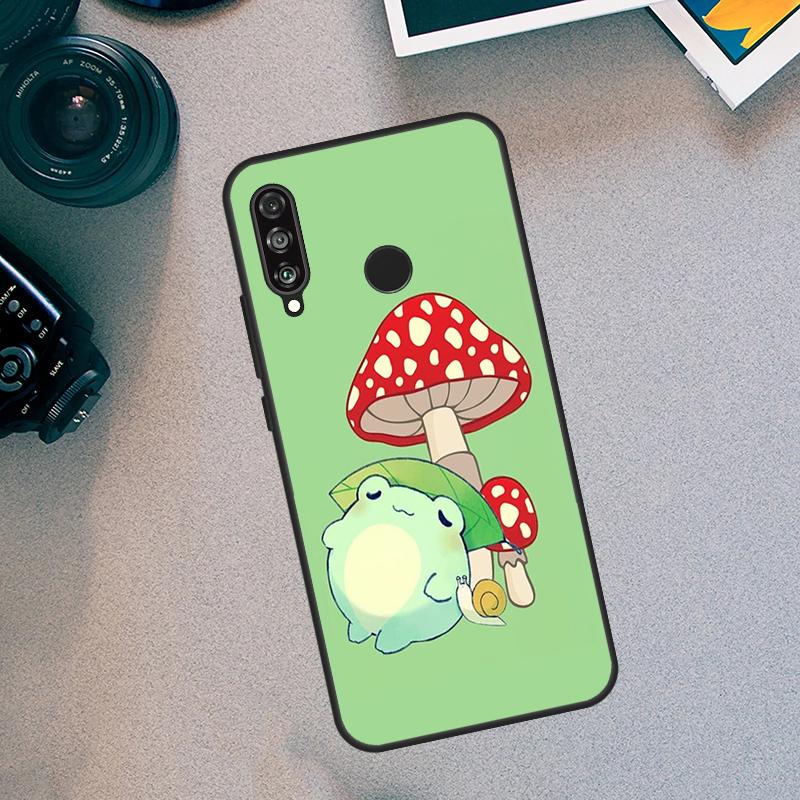 Mint Green The Frog Mushroom For Huawei Nova 5T 9 10 SE 3i 7i 8i 11i 12i Y60 Y61 Y70 Y72 Y73 Y90 Y91 P30 P40 Lite Case