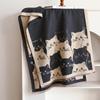 2026 Cozy Cartoon Cat Cashmere-Feel Shawl - Women's Autumn/Winter All-Match Accessory