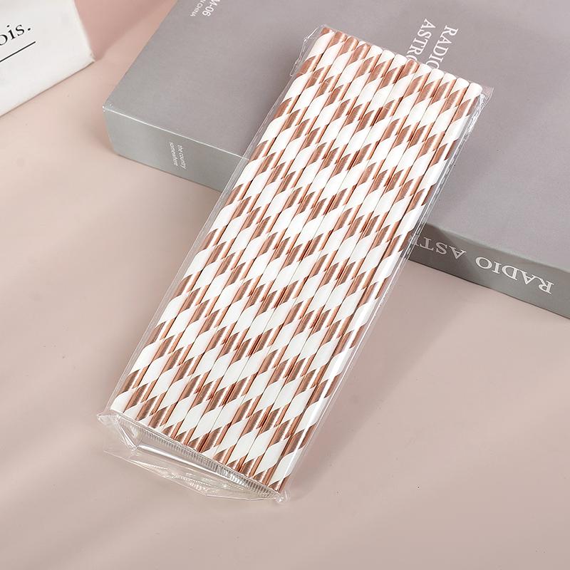

50/100pcs Disposable Paper Drinking Straws for Wedding Bridal Shower Birthday Party Decoration Baby Shower Favors Supplies 50Pcs