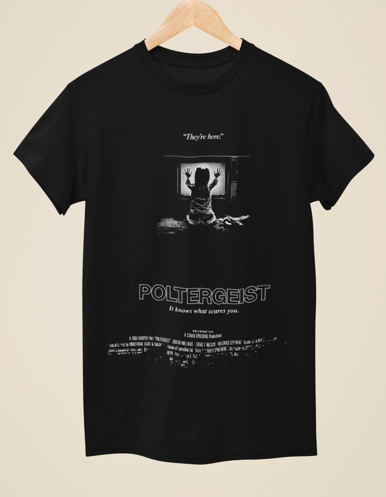 Poltergeist - Movie Poster Inspired Unisex Black T-shirt S