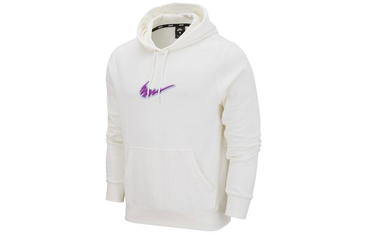 Мужские толстовки Nike Белые с капюшоном Утепленные Обычные DM6479-133 XS