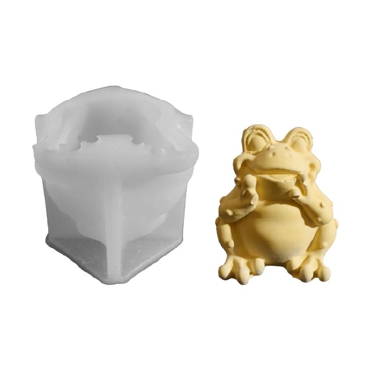

Flexible Frogs Shaped Silicone Mould With Detailed Texture Ideal For Handmade Candle Soaps Craft Easy Demolding