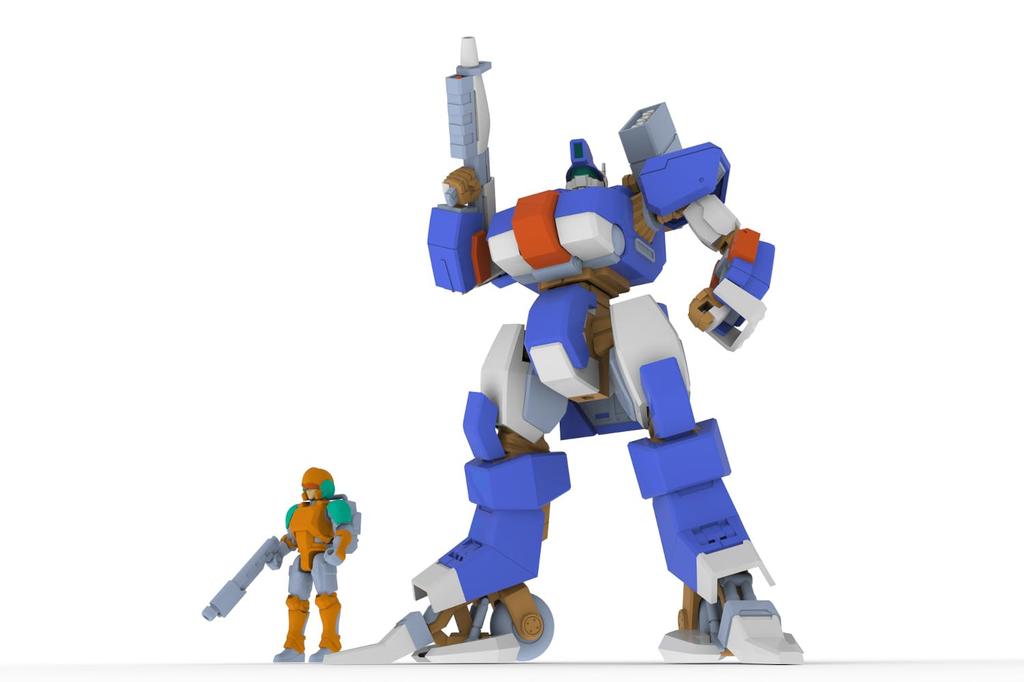 PM Office A 5inch Mechanism Wolf Fang Kuga 2001 TYPE01 Soryu Scale Plastic Model PP216 1/35 Pre-colored (Robot)