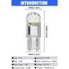 2pcs T10 LED Car Headlight Beads
