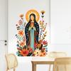 Virgin Mary Icon Wall Sticker Self Adhesive Removable PVC Decal for Living Room Hallway Bedroom Home Decor