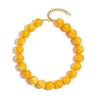 20Mm Colorful Chunky Bead Necklaces For Women Trendy Boho Collar Statement Choker Summer Beach Jewelry Birthday Gift For Her