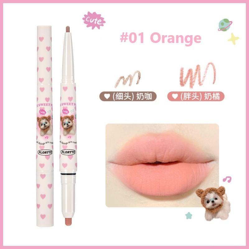 FLORTTE - 2 in 1 Lip Pencil - 5 Colors