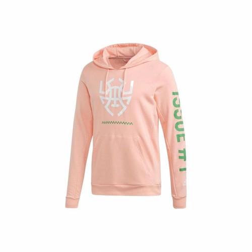 adidas Graphic Print Basketball Hoodie for Men, Shiny Pink L розовый