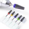 Black 5 In 1 Ceramic Nail Drill Bit For Electric Drill Machine 3/32" Shank Milling Cutter Fast Remove Acrylic Or Hard Gel