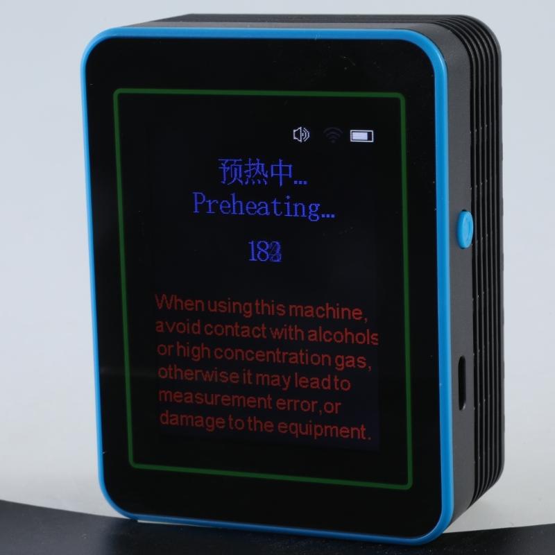 Air Quality Pollution Meter Tester with Time Display WiFi Air Quality Detectors Home HCHO TVOC CO CO2 Testing Meter