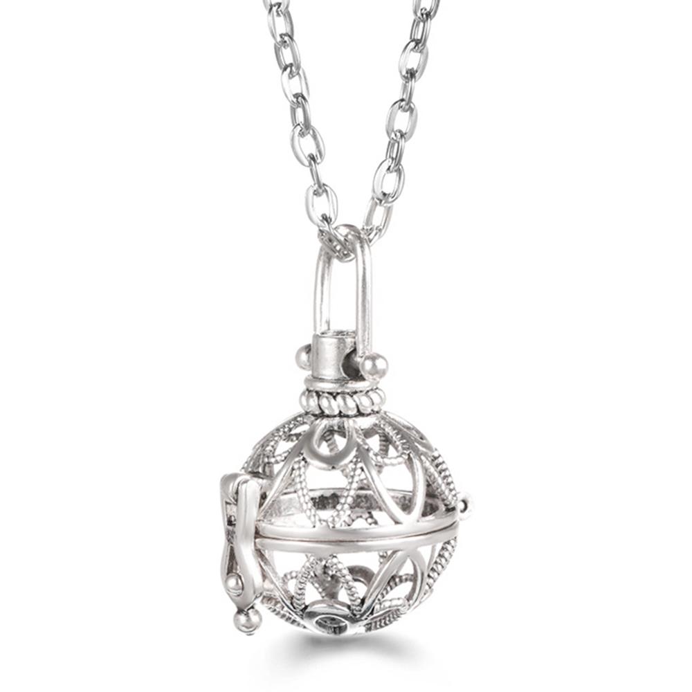 Russia Tradition Chime Exquisite Angel Wings Caller Necklace Essential Oil Diffuser Pregnant Woman Aromatherapy Pendant Jewelry