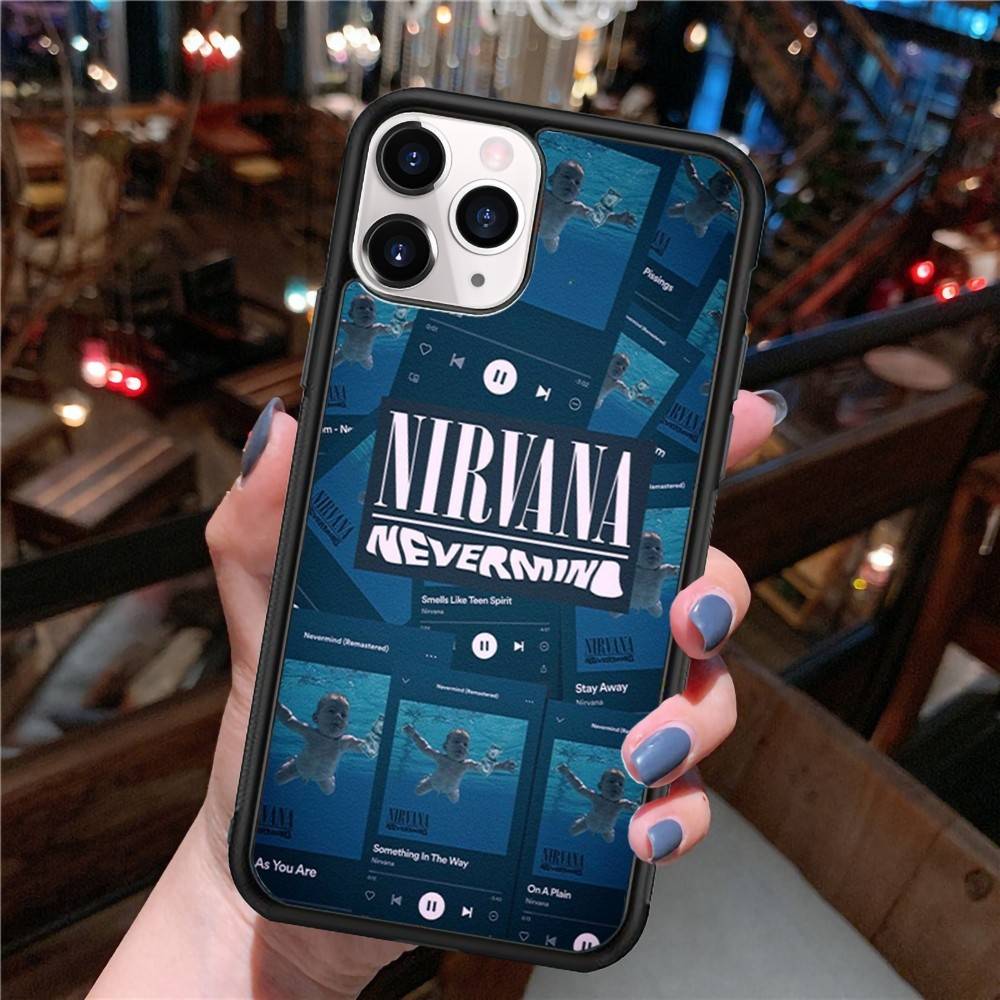 

N-Nirvanaes Rock Band Phone Case Silicone PC+TPU For iPhone 11 12 13 14 15 16 17 Pro Max Cover Mobile Cases iPhone 17 Pro