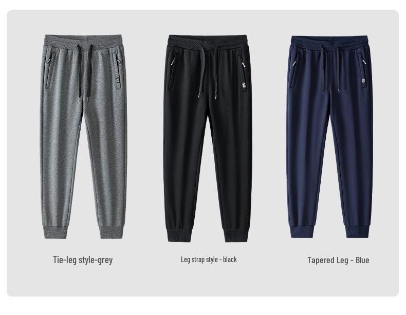 Men's Plus Velvet Thickened Winter Casual Pants - Warm Outdoor Sports Long Pants, Large Size, Custom Logo Available