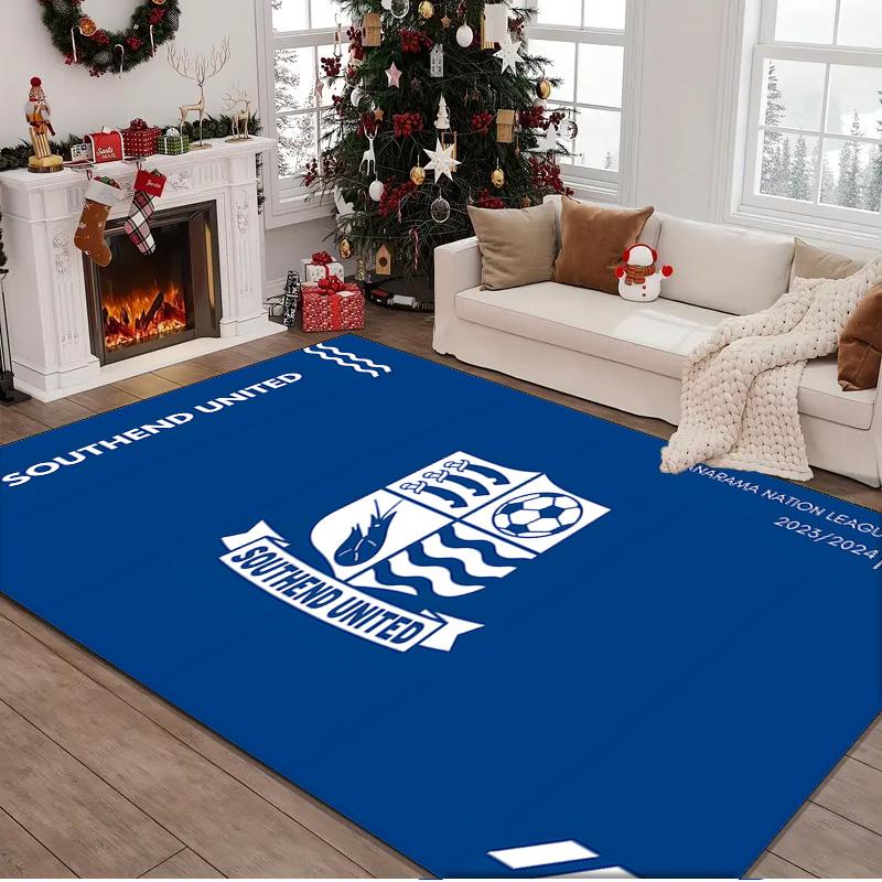 1PC rug Southend Crest Design Carpet, Chair Rug,Area Rug for Office Bedroom living rooms bedroom, Doormat decor Christmas fan gifts