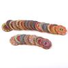 100 Pcs Mixed Pattern Vintage Wood Buttons with 2 Holes for DIY Sewing Craft Decorative 25mm