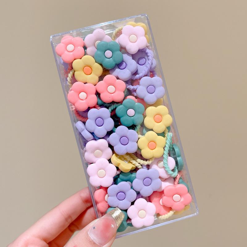 10-30PCS/Set, Cute Cartoon Animals, Hair Bands, Girls, Elastic Rubber Band, Headwear, Hair Accessories
