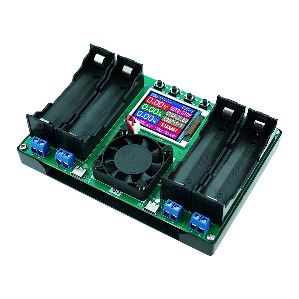 TYPE C Powered 4 Way 18650 Lithium Cell Analyzer DC Two Wire Internal Resistance Test  Independent Channel Design