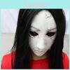 Maschera in Lattice Fantasma Capelli Lunghi Horror per Halloween e Divertimento Escape Room