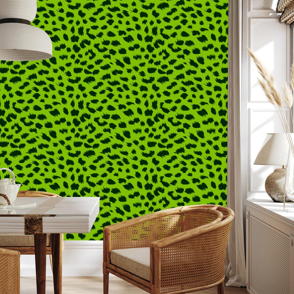 Lime Green Leather and Bottle Green Wallpaper 50x1000