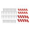 JST Female and Male Plug Battery Red Color Housing & Connector Pin Set (10 Pairs)