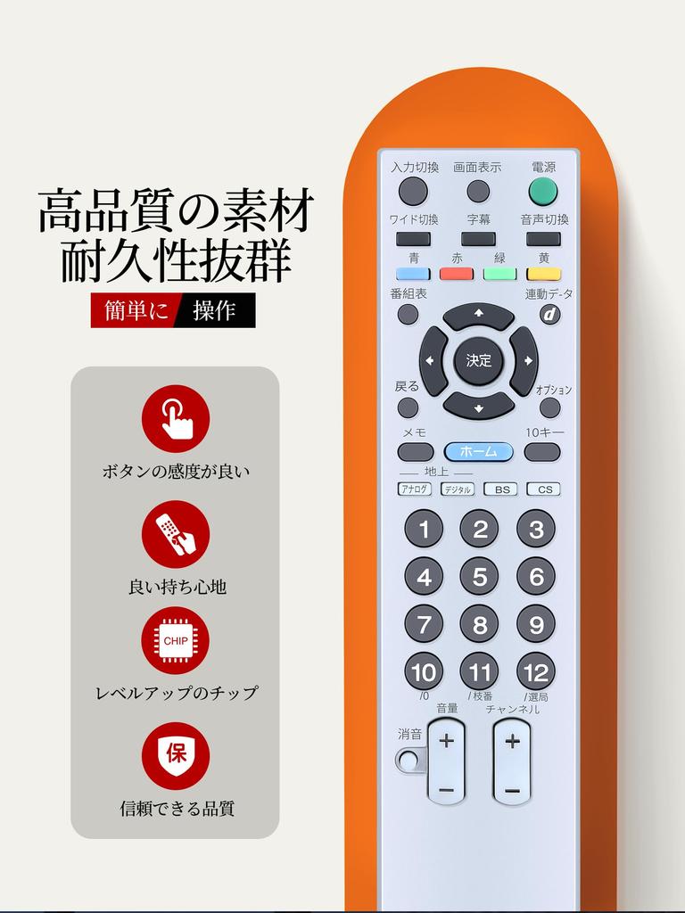 AHTHA TV Remote Control for SONY Sony TV Replacement Remote Control Audio RM-JD010 KDL-40J3000 KDL-32J3000 KDL-26J3000 KDL-20J3000 (no Function)