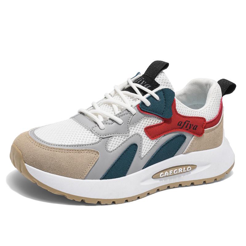 Мужские кроссовки с дышащей сеткой беговые кроссовки мужские кроссовки с поворотной подошвой мужская спортивная обувь 39 белый 2809₽