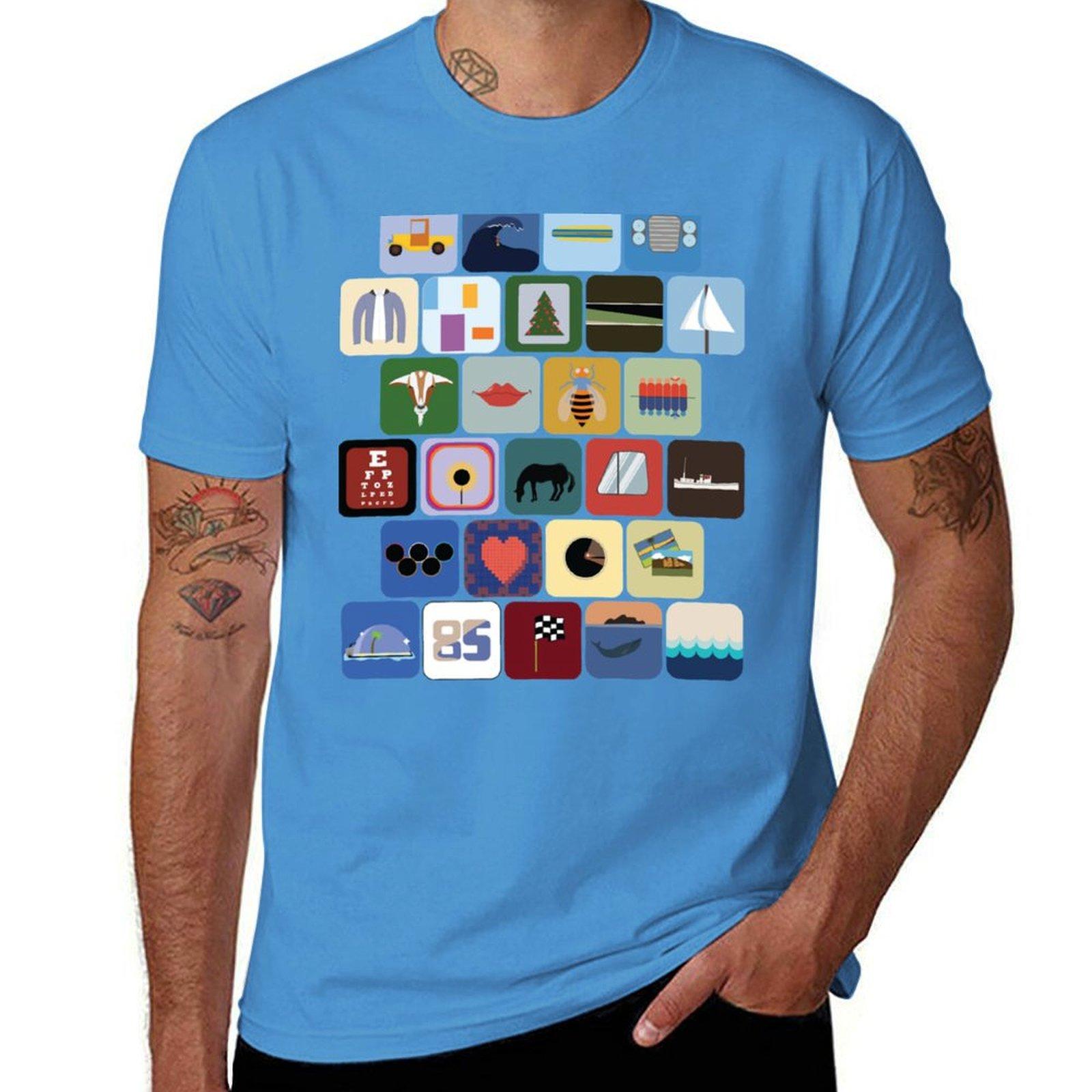 The Beach Boys Discography Classic Tshirt korean fashion blanks Short sleeve tee men S