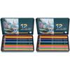 12Pcs Colored Pencils Set WaterSoluble Core 12 Colors Art Painting Drawing Graffiti