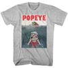Popeye The Sailor Man Classic Cartoon Beware Of Popeye Men's T Shirt