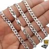 FULL Silver Men' Chain 5mm 925 SILVER PANCER Italian Chain