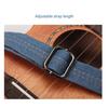 Denim Leather Ukulele Strap with Adjustable Shoulder Pad for All Ukuleles, Mandolins, and Banjos